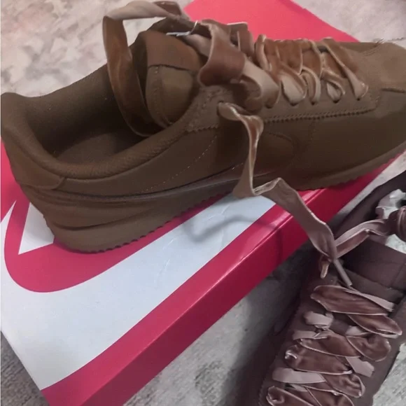 Nike Fauna Brown Cortez Sneakers - Picture 3 of 6